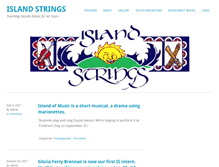 Tablet Screenshot of islandstrings.com